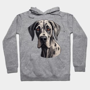 Great Dane Face Hoodie